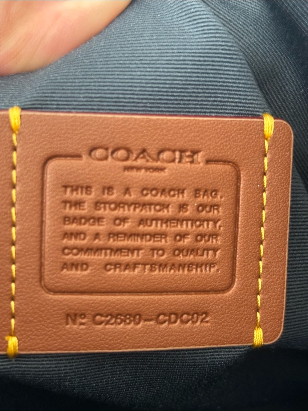COACH NWT Evelyn Shoulder Bag in Regenerative Cotton with Quilting + Dust Bag - Picture 10 of 11